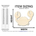 thumbnail image 2 of Unfinished Wood Crafty The Crab Shape 16" / 1/2", 2 of 3