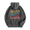 thumbnail image 1 of WEAIXIMIUNG Sweatshirts Grande Taille pour Femmes 3X Sweat à Capuche Décontracté Col Rond Imprimé Lettres Anglaises, 1 of 3