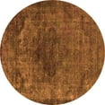 thumbnail image 1 of Ahgly Company Indoor Round Oriental Orange Industrial Area Rugs, 5' Round, 1 of 4