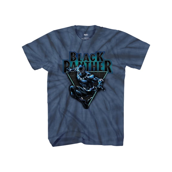 Marvel Big Boys' Black Panther Spiral Wash T-Shirt, Sizes 8-20