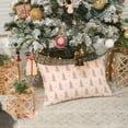 thumbnail image 2 of Smile Pink Christmas Tree Throw Pillow Cover, 12 x 20 inch, 2 of 7