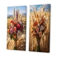 thumbnail image 3 of Designart "An Assorted Bouquet from the Farm III" Floral Wall Art Set Of 2 - Pink Floral Gallery Wall Set For Home Decor, 3 of 7