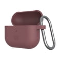 thumbnail image 6 of [U] by UAG AirPods (3rd Gen, 2021) Case Soft Smooth Silicone Stylish Dot Pattern Protective Cover with Carabiner Keychain, Aubergine, 6 of 6