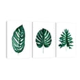 thumbnail image 1 of Cuadro Decorativo Tríptico Vertical Hojas Verdes Canvas Revolution  Set De 3 Cuadros 25x38 cm, 1 of 5