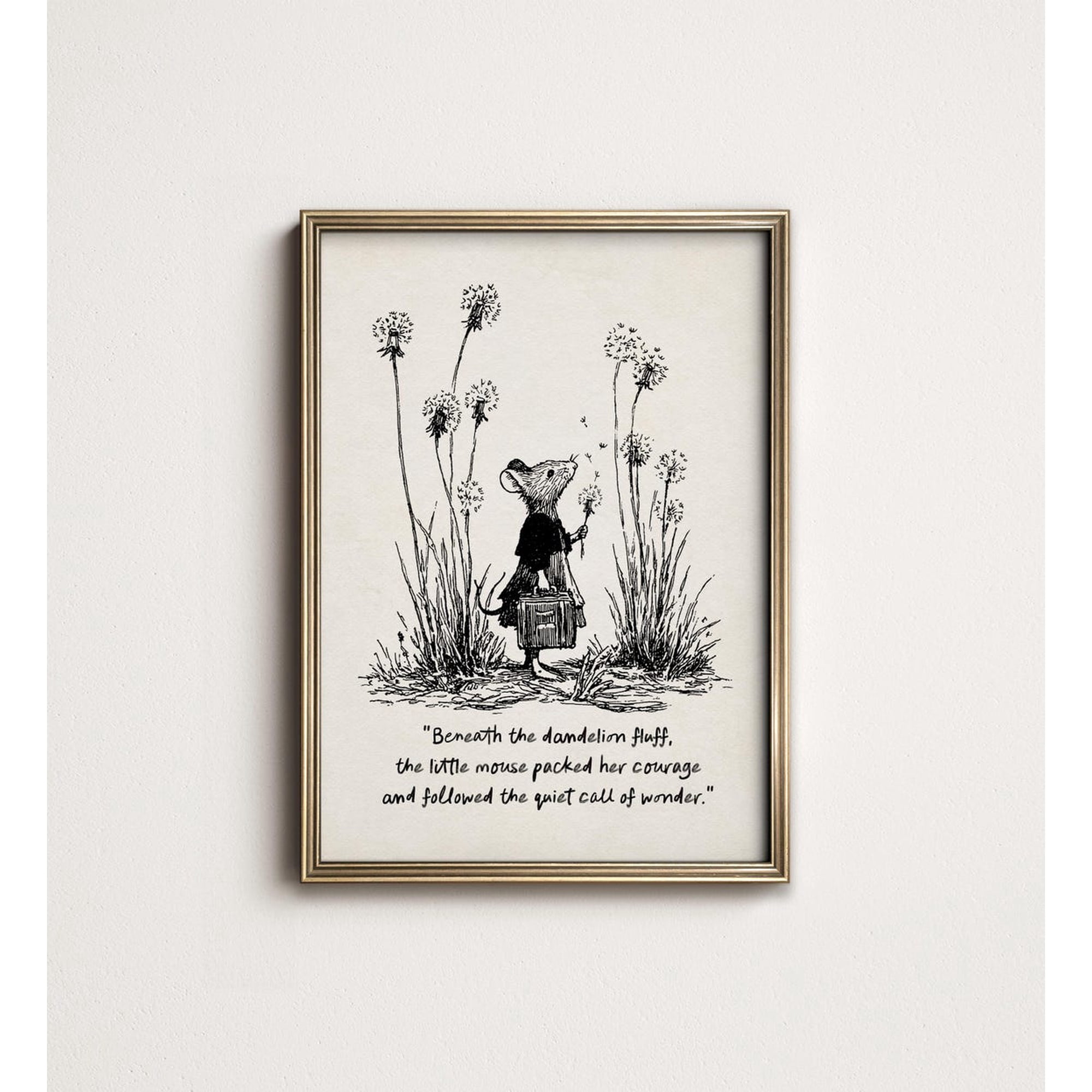 Storybook Cottagecore St Modern Decorative Design Statement Accent Interior Display Visual Wall Decor