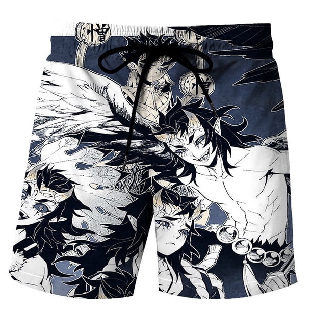 Sta5 Demon Slayer Anime Shorts Cosplay Pantalones Unisex Tanjirou Kanroji Mitsuri Kyoujurou Disfraz Talla Grande Halloween