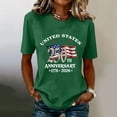 thumbnail image 2 of kaondbfi 250th Anniversary USA Shirt Womens States 250th T Shirt American Flag Graphic Tee 4 of July Top Womens Essentials Fashion Clothing, 2 of 6