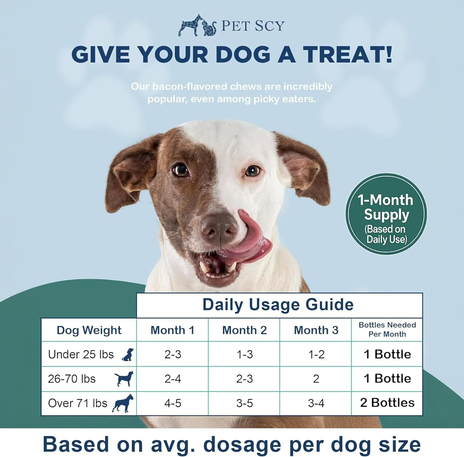 PET SCY Itch and Allergy Plus Chews - Dog Allergy Relief & Itch Support - 5.4oz, 3 Pack