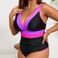 thumbnail image 5 of UPPADA Plus Size Bathing Suits for Curvy Women One Piece Bathing Suit Tummy Control Cute One Piece Swimsuit Standard Shoulder Strap Full Coverage Bathing Suits Hot Pink,XXXL, 5 of 9