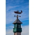 thumbnail image 2 of Gulin, Sylvia 17x24 Gold Ornate Wood Framed with Double Matting Museum Art Print Titled - USA-New England-Maine-Mt-Desert Island weather vane topped with a fishing boat, 2 of 4