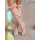 thumbnail image 3 of Women's Classic Velvet Decorated Side Zipper Faux Suede Stiletto Heel Boots, 3 of 5