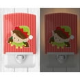 thumbnail image 2 of Christmas Brunette Girl Elf Ceramic Night Light, 2 of 2