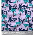 thumbnail image 1 of Soimoi Purple Rayon Fabric Palm Tree Printed Craft Fabric by the Yard 42 Inch Wide, 1 of 3