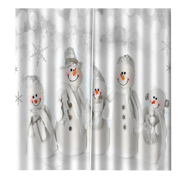 de cortinas de de tela para cortina de de 2 paneles, decoración de con ganchos, impermeable, lavable, 85x200cm Style2
