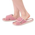thumbnail image 6 of Oyang Women's Fuzzy House Slippers with Arch Support Orthotic Heel Cup Sandals, Velcro Slippers Comfy Memory Foam Slippers, 6 of 7