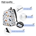 thumbnail image 5 of Balery Cartoon Planets Vintage Canvas Backpack for Men and Women - Large Capacity, Durable Travel Laptop Bag for School, Work, Hiking, and Outdoor Activities, 5 of 7