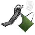 thumbnail image 1 of Bolsa de hojas de lona impermeable y ajustable para la recolección de desechos del soplador de jardín al aire libre - Verde (con 5 lazos) 67.3x57.1x46.9cm, 1 of 5