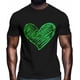 thumbnail image 2 of Camisetas informales de manga corta con trébol de corazón verde para hombre, camisetas gráficas, 2 of 8