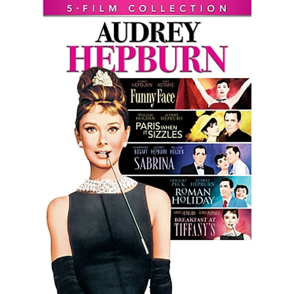 Audrey Hepburn 5-Film Collection : Breakfast at Tiffany's / Roman Holiday / Sabrina (1954) / Funny Face / Paris When it Sizzles (Bilingue)