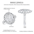 thumbnail image 5 of Certified Lab Grown Diamond Statement Engagement Ring - 1 Carat - EF-VS Quality, 14K White Gold, US 11.50, 5 of 8