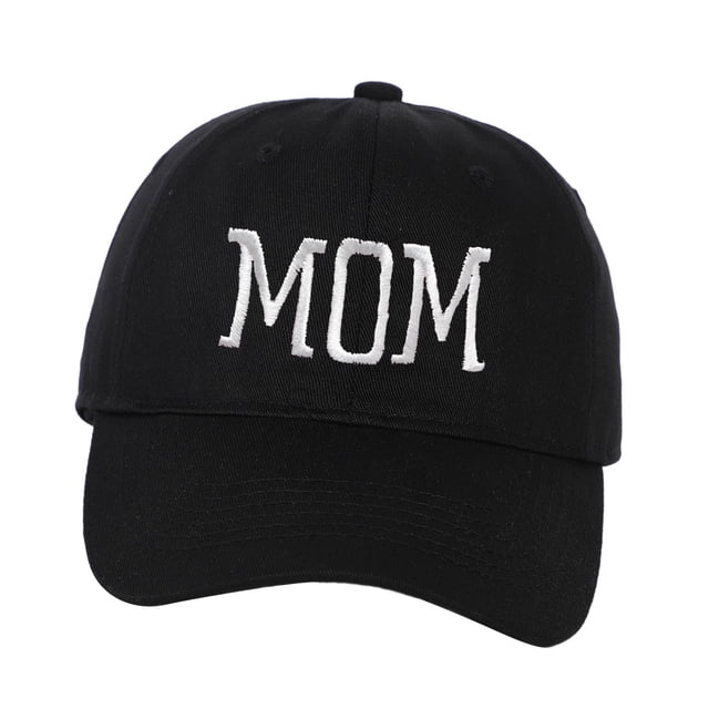 Gorra de béisbol Sombrero de sol de moda para actividades al aire libre Día de la madre o día MAMÁ Color Negro