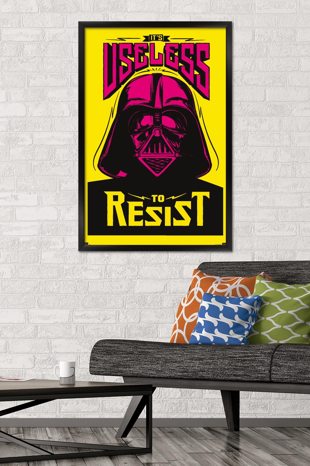 Star Wars: Saga - Useless to Resist Wall Poster, 22.375" x 34", Framed