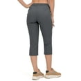 thumbnail image 4 of Mapamyumco Women's Ultra Breathable Lightweight Quick Dry Capri Pants Trekking Golf Grey L, 4 of 7