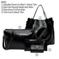 thumbnail image 3 of HaoXianJian 4pcs Womens Bags Handbags Wallet Tote Bag Shoulder Bag Tops Handles Satchel Purse, 3 of 5
