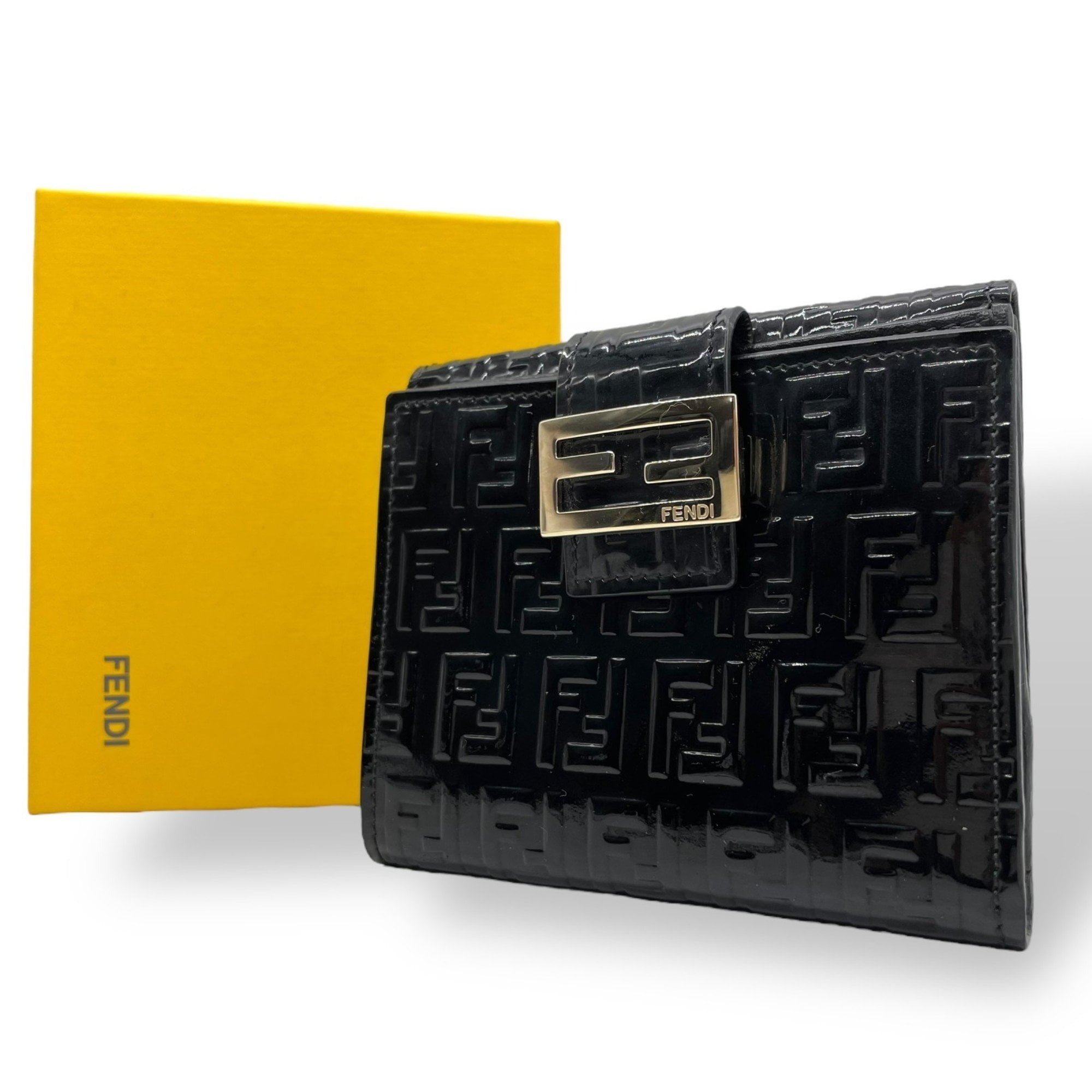 VIP【関税送料無料】希少 FENDI BLACK AND BROWN LEATHER WALLET Fendi Wallets in Bags & Accessories | Black - Walmart.com