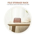 thumbnail image 2 of KAKOWELY File Holder Desktop Book Rack Delicate Book Organizer Vertical Office Magazine Rack Home Supply,3.74X"X2.36"X1.97", 2 of 4