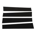 thumbnail image 3 of Juego de cubiertas de molduras para puertas y ventanas, 4 piezas de postes de pilares negros, kit de cubiertas de molduras para puertas y ventanas, molduras para postes de pilar de puerta central, es, 3 of 12
