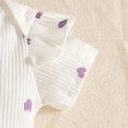 thumbnail image 6 of JIAYUE Baby Girls 3 Piece Outfit Ruffle Shoulder Graphic Long Sleeve Bodysuit Bow Decor Straps Dress And Headband For Daily Casual Wear,3-6 Months, 6 of 9