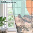 thumbnail image 4 of Yayeee Window Curtains Light Filtering 63"x52" Grommet Panel Pair Home Living Room Decor, Retro UFO, 4 of 7