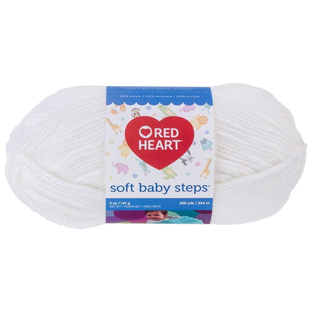 Hilo Red Heart Soft Baby Steps, color blanco