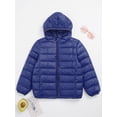 thumbnail image 5 of inhzoy Kids Girls Boys Lightweight Winter Coats Puffer Hooded Jacket Windbreaker Outwear Dark Navy 9-10, 5 of 9