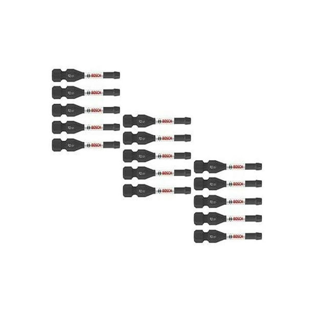 Brocas eléctricas para atornillar BOSCH ITDSQ2215, paquete de 15 unidades, #2, cuadradas
