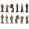 thumbnail image 3 of PTC Ensemble d'Échecs à Thème Soldat de la Guerre Civile, Pièces en Résine Peintes à la Main avec Plateau en Verre, Cadeau Parfait pour les Amateurs d'Échecs, Mesure : Hauteur d'Échecs 3 Pouces, 3 of 3