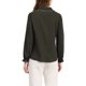 thumbnail image 2 of Camisas de trabajo con cuello Peter Pan y volantes para mujeres Inspire Chic en verde ejército, 2 of 8