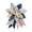 Coastal Starfish & Seashell, variant on Oversized Seasonal Quilted Door Bow DIY Sewing Kit, 15.75 Inch Layered Patchwork Fabric Door Decor Craft for Front Door Wall Mantel Porch, Multiple Holiday Designs Available(1pcs)