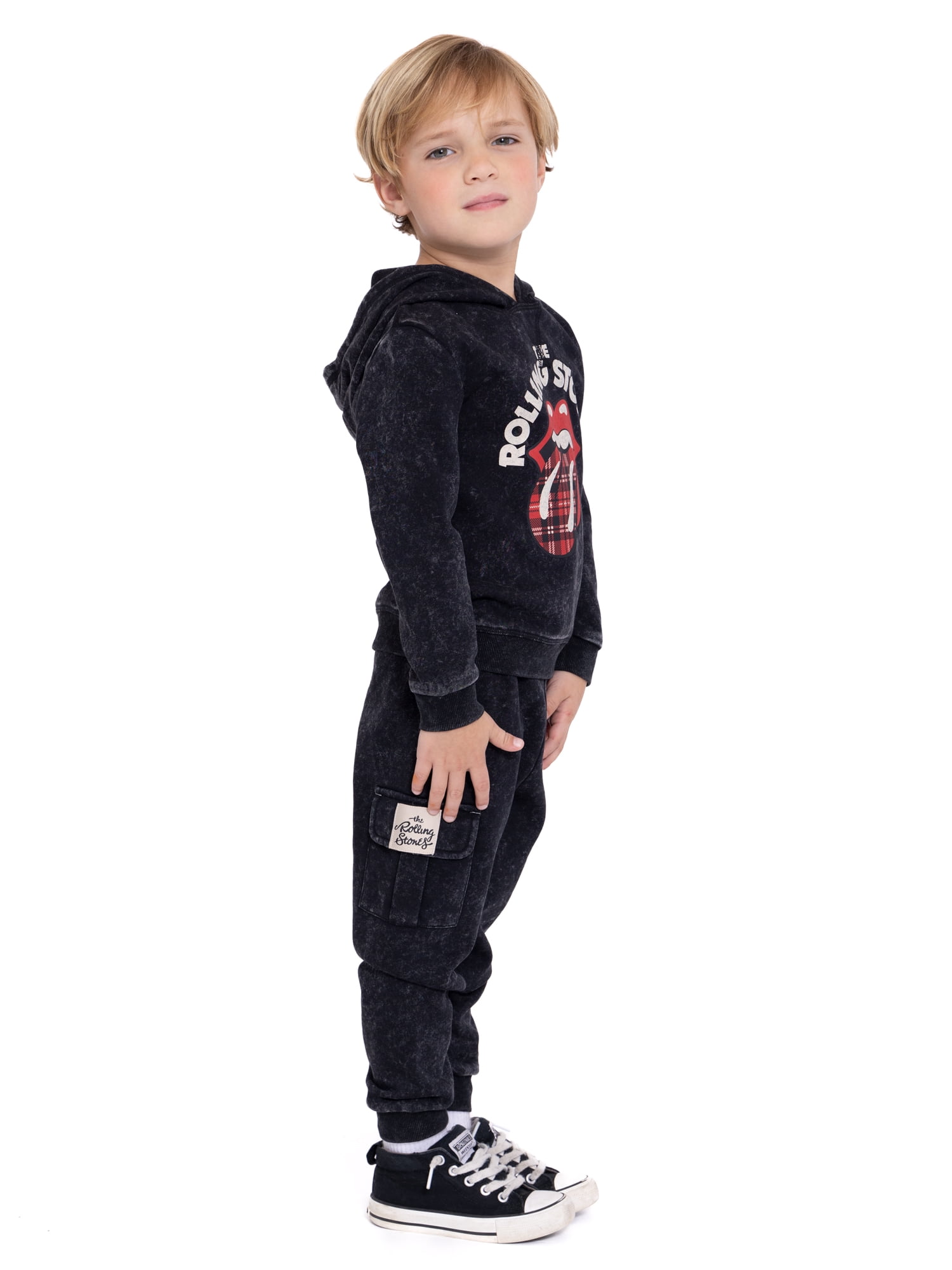 Rolling Stones Toddler Boy Hoodie and Joggers Set, Sizes 12M-5T
