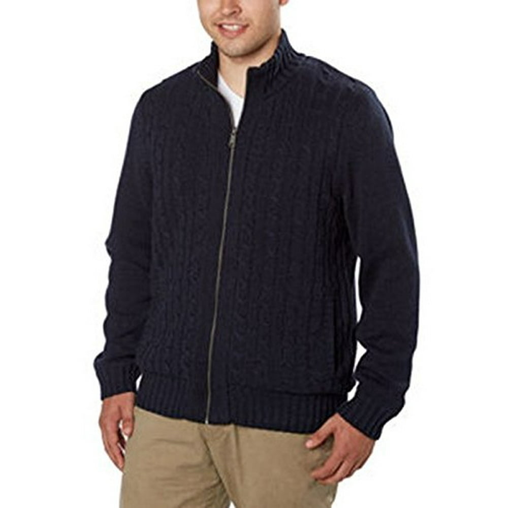 Boston Traders - Boston Traders Men's Cable Knit Sweater with Sherpa ...