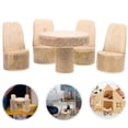 thumbnail image 5 of HONMEET Wooden Miniature Dollhouse Furniture Set with Table and Chairs for Multi-Scene Landscape and Home Decoration, 5 of 9