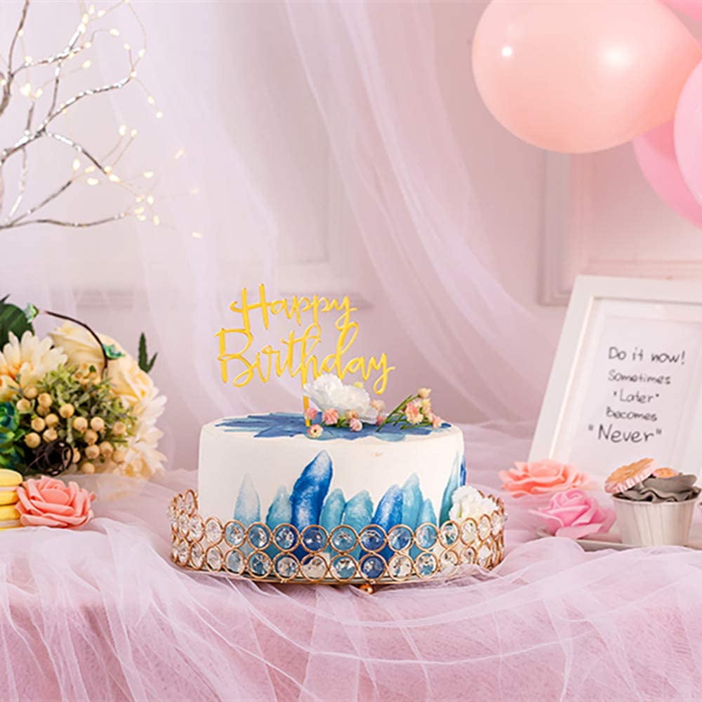 Plateau De Maquillage De Vanité En Cristal Miroir, Plateau Décoratif De