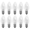 thumbnail image 1 of 10pcs Home Replacement Bulbs C7 Bulbs E12 Bulbs For Electric Window Candle Lamps-, 1 of 3