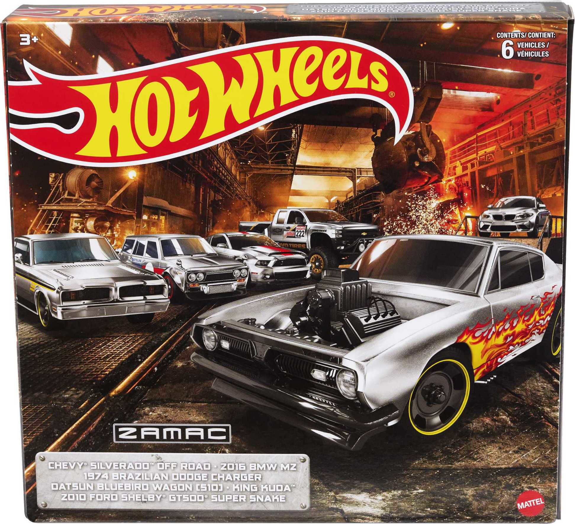 Hot Wheels Zamac 6Pack of 164 Scale Collectible Toy Cars (Styles May