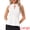 White, variant on DARING DIVA Women's Halter Neck Beaded Cocktail Sleeveless Blouse XL Black