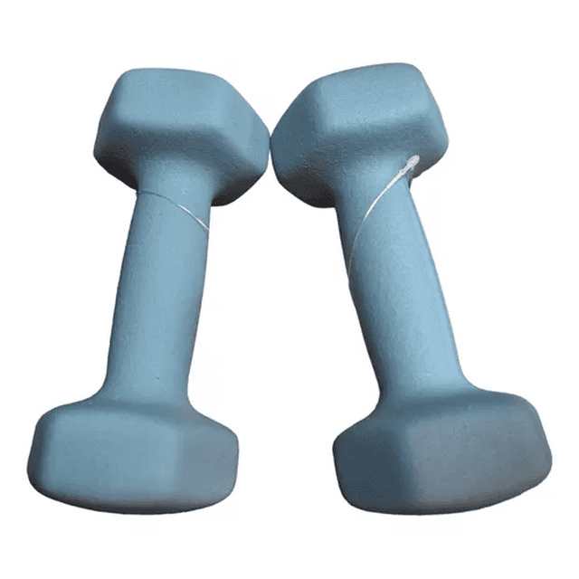 Mancuernas Neopreno 5lb Set De 2pz VBG Ejercicio Gym Azul