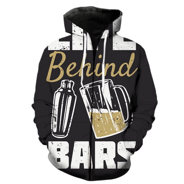 Sudadera con capucha y cremallera para hombre, estilo hip hop, estilo Harajuku de gran tamaño, divertida, para adolescentes, moda informal de primavera, 2024