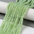 thumbnail image 2 of Imitation Jade Glass Beads Strands Half AB Color Plated Faceted Frosted Rondelle Green 2.9~3.3x2mm Hole: 0.7mm 135~140pcs/strand 32~34cm, 2 of 5