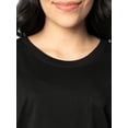 thumbnail image 5 of Time and Tru Women's Short Sleeve Boyfriend Pocket T-Shirt, XS-XXXL, 5 of 8